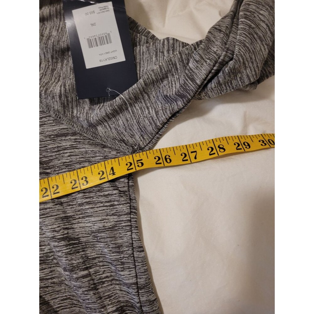 Chaps Golf Mens 1/4 Zip Pullover Gray Heather XXL Polyester NEW Comfort easycare - Picture 5 of 5